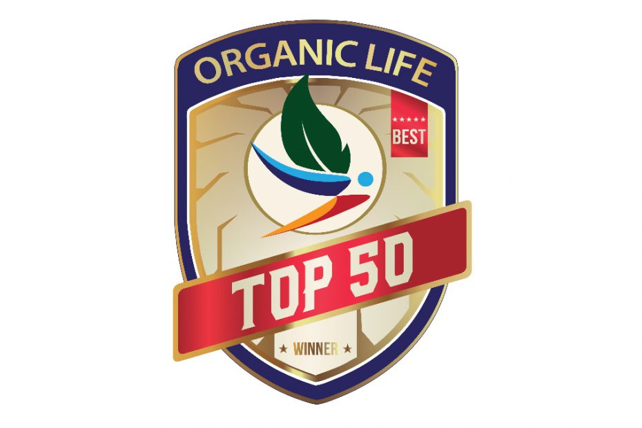 Ecotecto odznaka Organic Life top 50 Obrazek wyróżniający