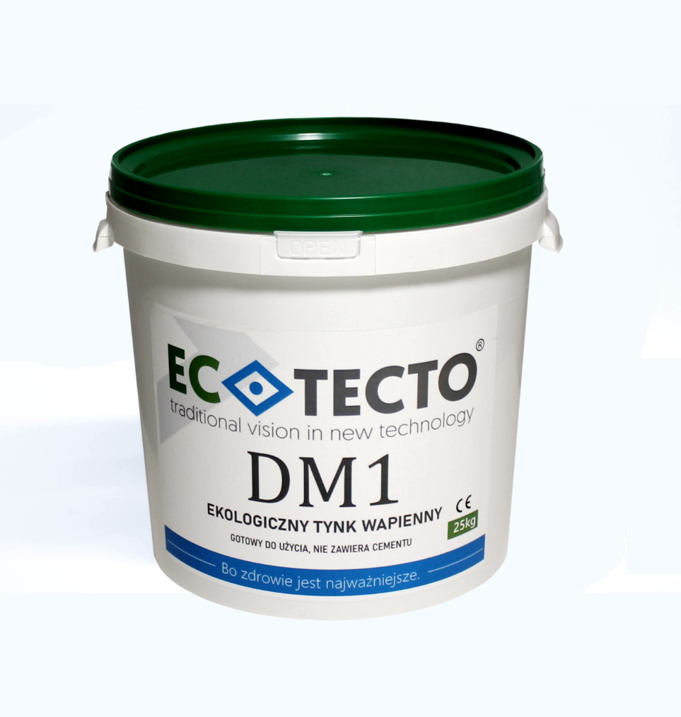 DM1- Ekologiczny tynk wapienny bez dodatku cementu, gotowa masa do użycia