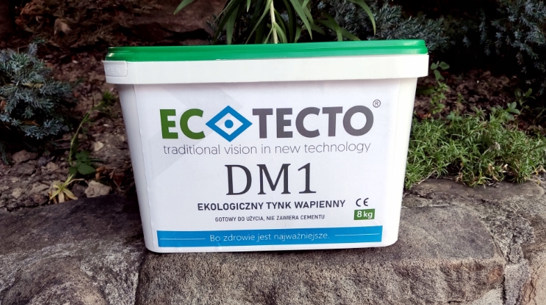 Zdrowy Ekologiczny Tynk Wapienny DM 1 Bez dodatku cementu 8kg- gotowy do użycia