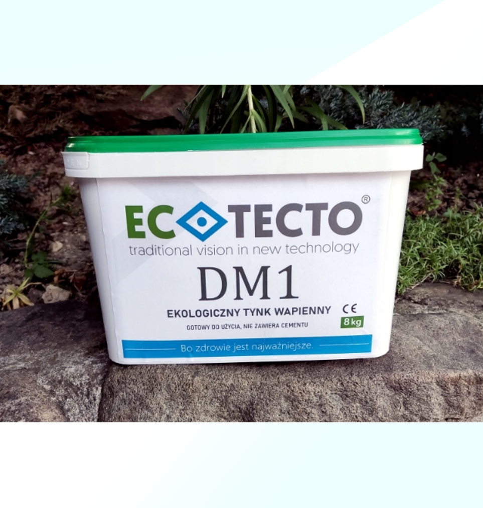 Zdrowy Ekologiczny Tynk Wapienny DM 1 Bez dodatku cementu 8kg- gotowy do użycia